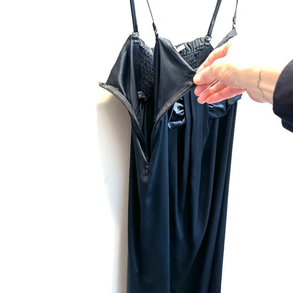 InWear Deep Blue Silk Short Dress W10 - Picture 11 of 12